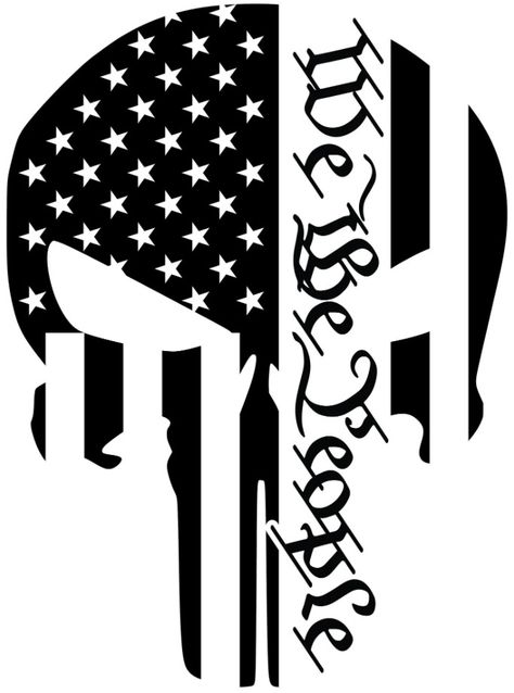 Punisher We the People Car Window Vinyl Decal America Sticker Punisher Flag, Leather Burning, Polka Tattoo, Patriotic Tattoos, Week Outfits, Laser Projects, Oracal Vinyl, Trash Polka, Combat Art