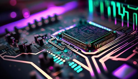 Photo a computer circuit board with a ci... | Premium Photo #Freepik #photo #microcontroller #microprocessor #chipset #mother-board Mother Board Wallpaper, Tech Wallpaper For Pc, Pcb Aesthetic, Key Board Wallpaper, Computer Circuit Boards, Future Engineer, Mechatronics Engineering, Computer Theme, Computer Circuit Board