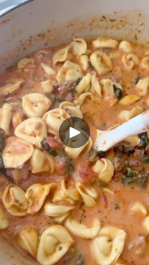 8K views · 820 reactions | Comment “link” & I’ll DM you the full recipe for this delicious tortellini soup. You can also copy the link below or Google “Al Dente Diva Sausage Tortellini Soup” & the full recipe will pop right up. 
.
https://aldentediva.com/2023/11/19/sausage-tortellini-soup/
.
#tortellinisoup #souprecipe #fallsoup #dinnerideas #easyrecipes | 💜 Tara “T” Ippolito Sausage Tortellini Soup, Sausage Tortellini, Tortellini Soup, Fall Soups, Delicious Soup, Tortellini, Chowder, Cold Day, Stew