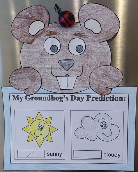 Ground Hog Day Crafts, Groundhog Activities, Preschool Groundhog, Groundhog Day Activities, Paste Paper, Happy Groundhog Day, Kindergarten Freebies, February Ideas, February Crafts