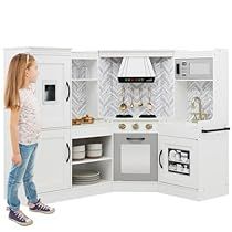 Pantry Oven, Kitchen Playsets, Fridge Pantry, Play Corner, Kids Play Set, Corner Kitchen, Play Kitchens, Sink Shelf, Pretend Play Kitchen