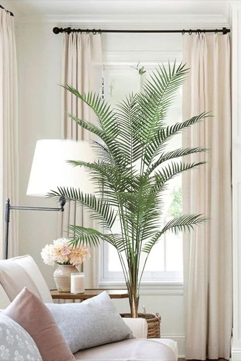 Fake Palm Trees Indoor, Artificial Palm Tree, Faux Palm Tree Home Decor, Palm Tree Plants Indoor, Foxtail Palm Tree, Faux Palm Tree, Foxtail Palm, Plants For Home Decor, Fake Palm Tree