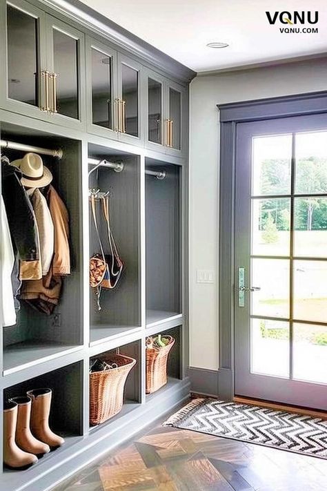 20 Mud Room Design Ideas – VQNU Mud Room For Large Family, Mud Room Closet Remodel, Long Narrow Mudroom Ideas, Utility Mud Room Ideas, Mud Room Closet Conversion, Outside Mudroom, Narrow Mud Room, Drop Zone Ideas Mud Rooms, Pantry Mudroom Combo