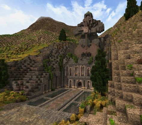 The Guardian Minecraft Project Minecraft Temple, Villa Minecraft, Minecraft Mountain, Minecraft Underground, Dwarven City, Construction Minecraft, Minecraft Kingdom, Minecraft Building Guide, Mine Minecraft