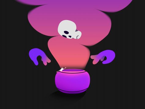 Halloween Animation Gif, Halloween Motion Graphics, Witch Animation, Geometric Character, Halloween Animation, Halloween Animated, Helloween Wallpaper, Spooky Halloween Designs, Spooky Candy