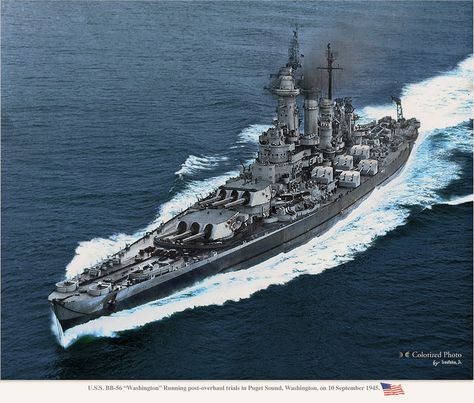 USS WASHINGTON BB-56 Sea Wolves, Uss Oklahoma, Uss North Carolina, Uss Texas, Us Battleships, Navy Coast Guard, Battle Ships, Capital Ship, Go Navy