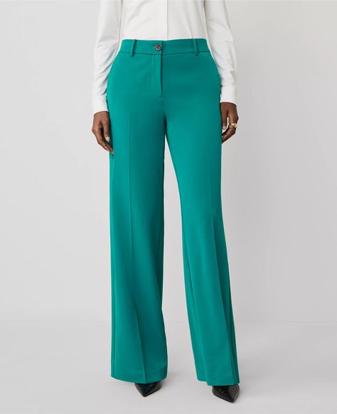 The Perfect Wide Leg Pant - Curvy Fit Wide Leg Pant, Effortless Style, Ann Taylor, Wide Leg Pants, What To Wear, Nice Dresses, Full Length, High Waist, Wide Leg