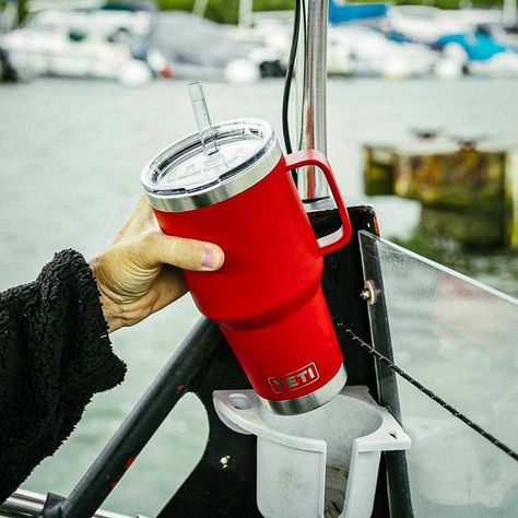 Yeti Unveils Over 30 Items In A Burst Of Rescue Red | Skyblue Overland Vaso Yeti, Yeti Roadie, Gallon Water Jug, Yeti 30 Oz, Cross Country Trip, Yeti Rambler, First Responders, Stainless Steel Straws, Wine Chiller