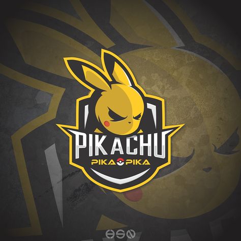 POKEMON Goes eSports!! on Behance Pikachu Logo, Pokemon Logo, Gamer Logo, Games Logo, Sports Logo Inspiration, Pikachu Pikachu, Mascot Logos, Logo Illustration Design, Logo Desing