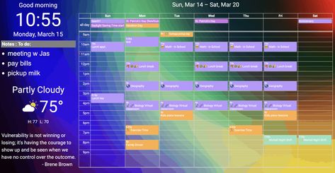 Get your Google Calendar on the wall using a tablet or large screen monitor or TV - Mango Display Diy Digital Wall Calendar, Tv Calendar, Mango Display, Microsoft Outlook Calendar, Digital Wall Calendar, Diy Calendar Wall, Outlook Calendar, Computer Hacks, Calendar Widget