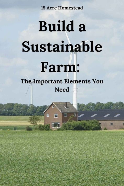 Are you looking to build a sustainable farm? These elements are a must-have to do so. Owning A Farm, How To Start Farming Business, Homesteading With The Zimmerman, Buying Farm Land, Smart Farming, Backyard Homesteading, Homestead Exemption, Homesteading Diy Projects, Sustainable Farm