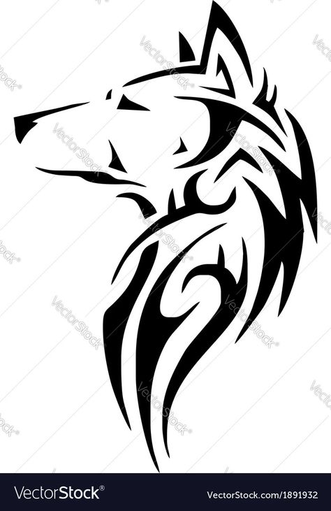 Wolf Silhouette, Head Tattoo, Wolf Tattoo Design, Wolf Drawing, Silhouette Vinyl, Head Tattoos, Wolf Tattoos, Wolf Tattoo, Wolf Head