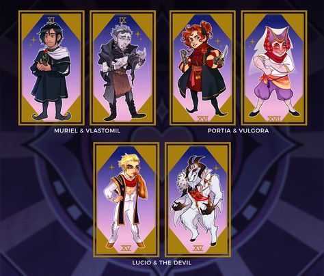 The Arcana Characters, Arcana Characters, Arcana Julian, The Arcana Game, Arcana Game, The Arcana, Halloween Charms, Major Arcana, Game Board