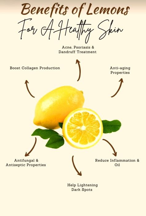 Lemon Skin Benefits, Lemon Benefits For Skin, Using Lemons, Health Benefits Of Collagen, Lemon Skin, Benefits Of Lemon, Foods For Healthy Skin, Lemon Health Benefits, Insta Reels