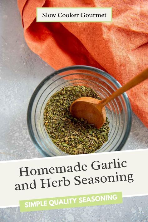 Garlic And Herb Seasoning Recipe, Bolognese Spaghetti, Spice Blend Recipes, Roasted Potato Salads, Man Recipes, Recipe Using Chicken, Spice Blends Recipes, Crispy French Fries, Garlic Soup