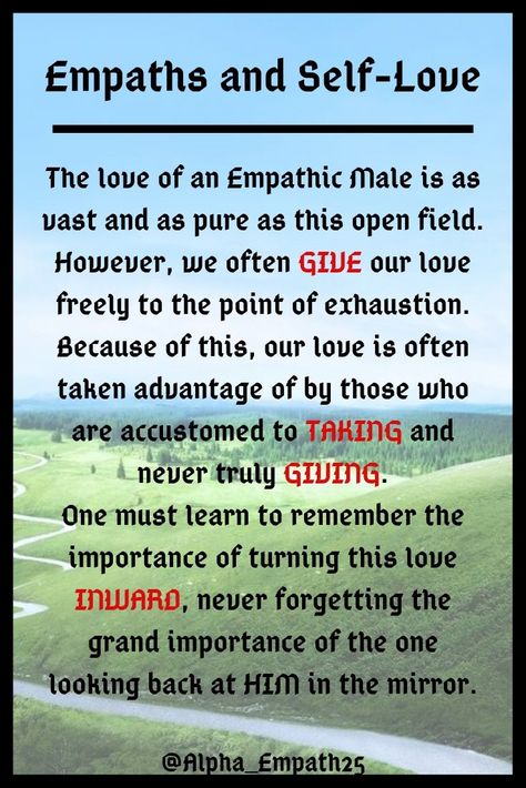 Male Empaths, Two Empaths In Love, Being An Empath Is Hard, Man In The Mirror, Signs You’re An Empath, Empath Sexuality, Empowered Empath, Intuitive Empath, Care For Others