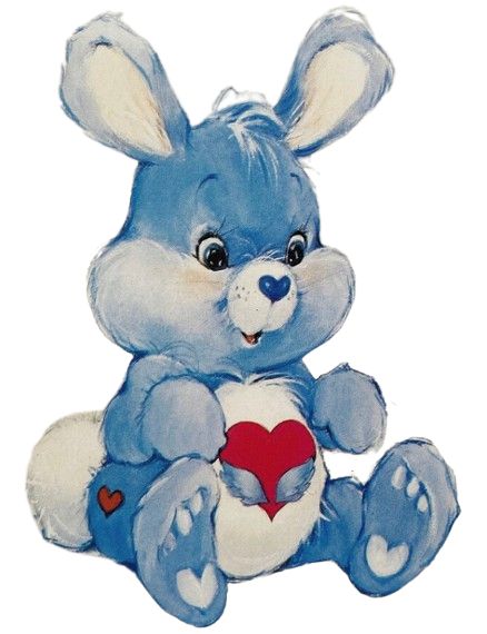 From the Care Bear Cousins sewing pattern Swift Heart Rabbit, Candy Mountain, Care Bears Vintage, Care Bears Cousins, Bear Character, Childhood Days, 80s Cartoons, Cute Animals Images, Bear Art