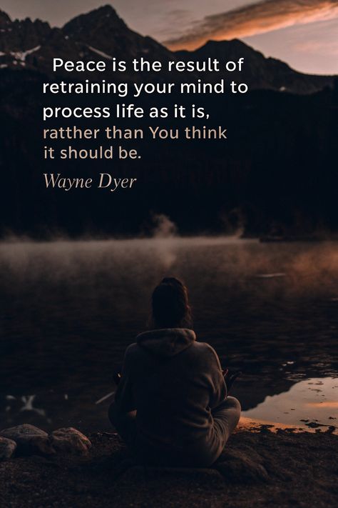 Struggling to find peace in a chaotic world? This powerful quote by Wayne Dyer reminds us that peace isn’t about controlling life—it’s about changing how we process it. 🌿✨ “Peace is the result of retraining your mind to process life as it is, rather than as you think it should be.” A must-read for anyone seeking mindfulness, calm, and emotional freedom. Pin this for a daily dose of motivation and serenity. 💖🕊 #ProtectYourPeace #WayneDyerWisdom #SelfGrowth Emotional Freedom, Wayne Dyer, Peace Quotes, Uplifting Messages, Find Peace, Motivational Words, Uplifting Quotes, Powerful Quotes, Finding Peace