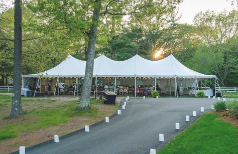 A 30 x 75 High Peak Pole Tent we installed for Bay Farm Montessori Academy. This is one of our larger tents, great for bigger events like weddings and corporate luncheons! Farm Montessori, Tent Decor, Large Tent, Tent Decorations, Montessori, Tent, Weddings