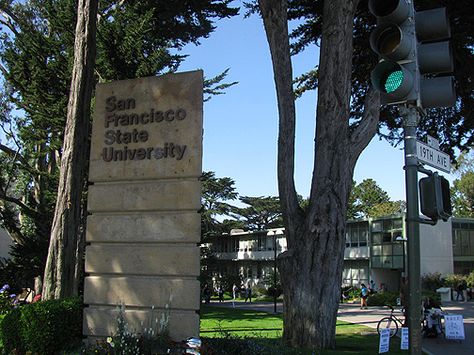 sfsu photos | Gateway to the campus of San Francisco State University at 19th and ... Sf State University, Sfsu Campus, San Francisco State University Campus, Florida International University Campus, Northwestern University Campus, University Of San Francisco, San Francisco State University, Life After High School, Grad Shoot