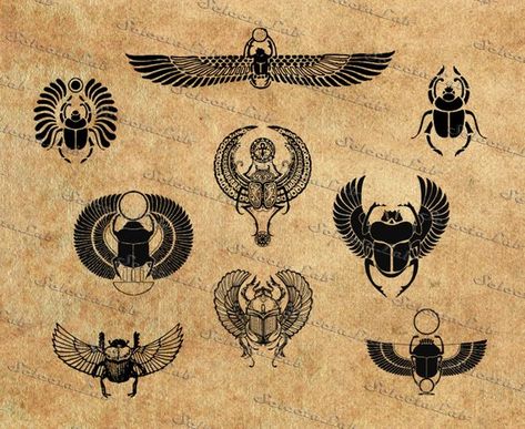 Png Jewellery, Scarab Egyptian, Scarab Tattoo, Winged Scarab, Beetle Tattoo, Ancient Egypt Gods, Kunst Tattoos, Tattoo Background, Egypt Tattoo