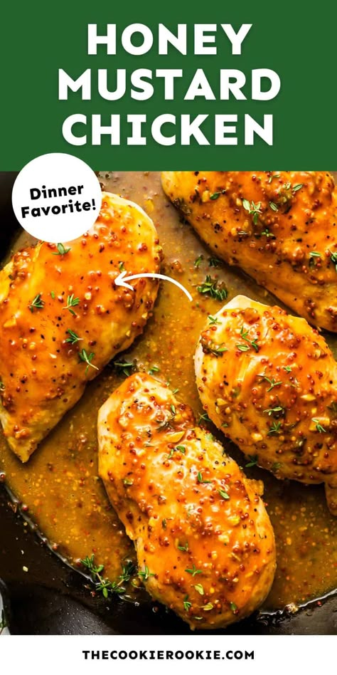 Honey Mustard Chicken Skillet, Sheet Pan Honey Mustard Chicken, Chicken Mustard Recipes, Honey Mustard Chicken And Potatoes, Alice Spring Chicken, Chicken Honey Mustard, Mustard Chicken Breast, Honey Mustard Chicken Recipes, Beef Recipe Instant Pot