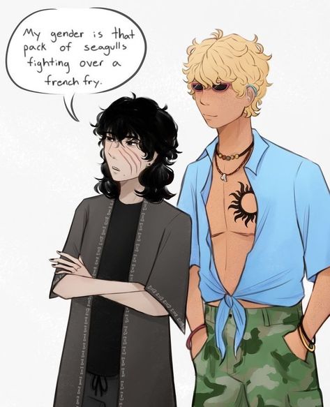 Will Solace Hearing Aid, Trans Will Solace, Will Solace Fanart, Solangelo Fanart, Percy Jackson Fanfic, Percy Jackson Comics, Will Solace, Magnus Chase, Percy Jackson Quotes