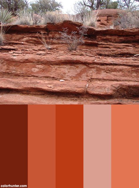 Sedona Color Scheme from colorhunter.com Sedona Color Palette, Desert Bedroom Ideas, Southwest Color Palette, Southwestern Color Palette, Western Colors, Red Color Pallets, Desert Birds, Drywall Texture, Color Harmonies