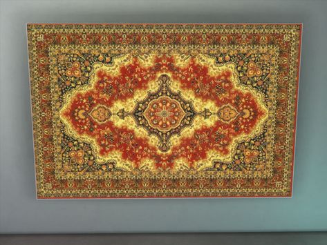 Mod The Sims - Traditional Russian Style Wall Rug Russian Decor, Die Sims 4, Sims 4 Cas Mods, Russian Style, The Sims 2, Wall Rug, Wall Carpet, Sims 4 Cas, Electronic Art