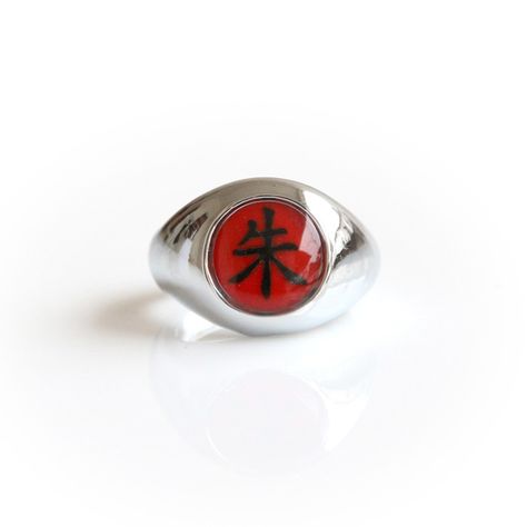 Itachi Ring, Naruto Rings, Akatsuki Clan, Akatsuki Itachi, Hokage Naruto, Akatsuki Cosplay, Metal Props, Leaf Village, Naruto Akatsuki