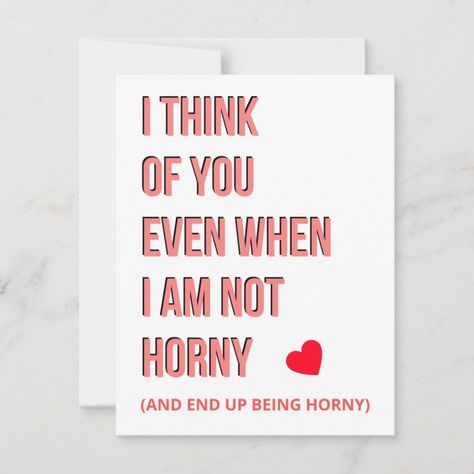 Funny Adult Naughty Valentines Card & Gifts  Zazzle Anniversary Date Night Ideas, Love Literature Quotes, Fun Anniversary Ideas, Dirty Valentines, Valentines Quotes For Him, Romantic Valentine Card, Flirty Lines, Anniversary Quotes Funny, Adulting Quotes