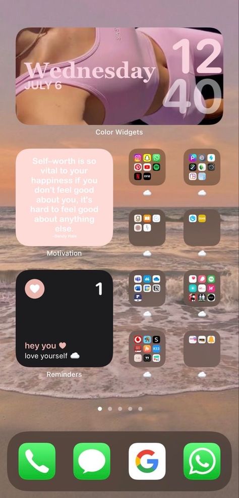 Iphone 11 Pink, Self Love Aesthetic, Iphone Reminders, Aesthetic Home Screen, Home Screen Ideas, Phone Inspiration, Iphone Aesthetic, Hey You, Aesthetic Home