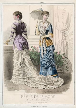 Casey Fashion Plates Detail | Los Angeles Public Library 1877 Fashion, 1881 Fashion, 1880 Fashion, Victorian Fashion Women, Western Womens Fashion, 1870s Fashion, Victorian Era Fashion, 1880s Fashion, 19th Century Clothing