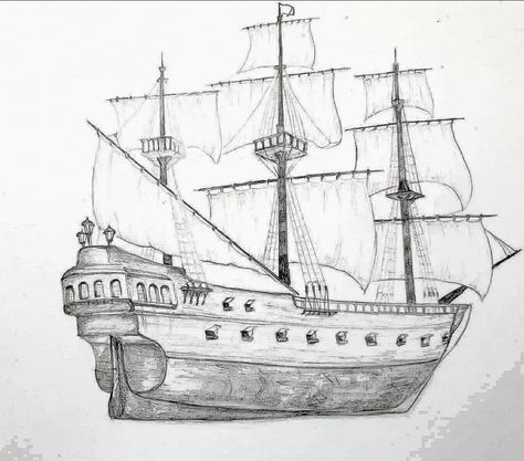 #jacksparrow#theblackpearl Black Pearl Drawing, Shipwreck Drawing Easy, Black Pearl Ship Drawing, Pirate Ship Drawing Sketches, Shipwreck Drawing, Fine Line Pirate Ship Tattoo, Pirate Ship Front View Drawing, Sunken Pirate Ship Drawing, Theme Drawing