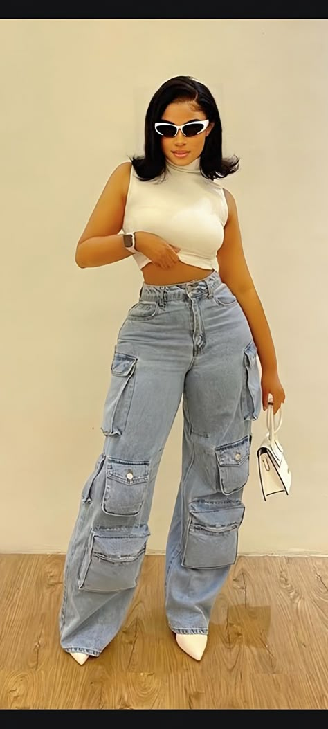 Cargo Outfits, Mommy Jeans, Jeans Pants Outfit, Curvy Casual Outfits, 90s Inspired Outfits, Cargo Pants Outfit, Effortlessly Chic Outfits, Jean Pants, Stylish Work Outfits