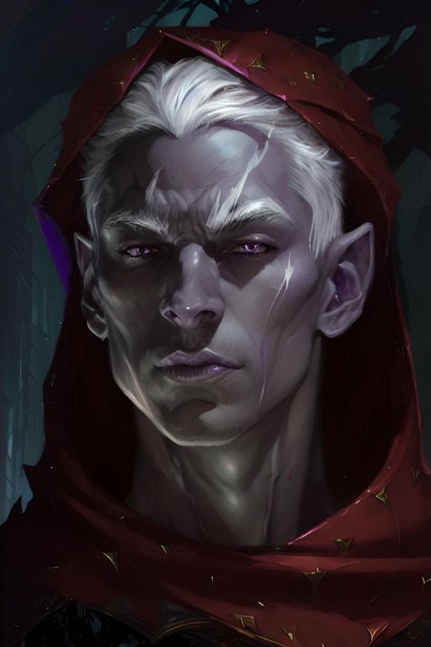 Drow Rouge, Mark Of Shadow Elf, Male Drow Character Art, Drow Rogue, Pale Elf, Eso Dark Elf, Drow Male Art, Dark Elf Male, Dark Elves