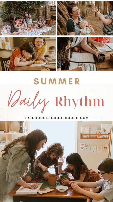 Organization Homeschool, Preschool Homeschool Curriculum, Living Books List, Daily Rhythm, Summer Homeschool, Curriculum Lesson Plans, Homeschool Lesson Plans, Homeschool Supplies, Summer Schedule