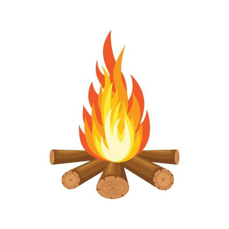 Cartoon fire flames, bonfire, campfire isolated on background. Vector flat design Cartoon Fire, Fire Vector, Interior Murals, Cartoon Trees, Fire Flames, Photo Frame Wallpaper, Diwali Images, Framed Wallpaper, Arabic Art