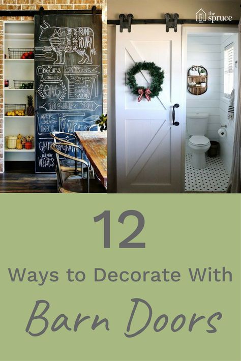 Barn doors are gorgeous, but how do you incorporate them into your home? From bathrooms to pantries, check out some of these gorgeous tips for home decor! Sliding Glass Door Coverings, Glass Door Coverings, Indoor Barn Doors, Barn Door Hinges, Interior Barn Door, Door Coverings, Interior Sliding Barn Doors, Home Improvement Loans, Rustic Barn Door