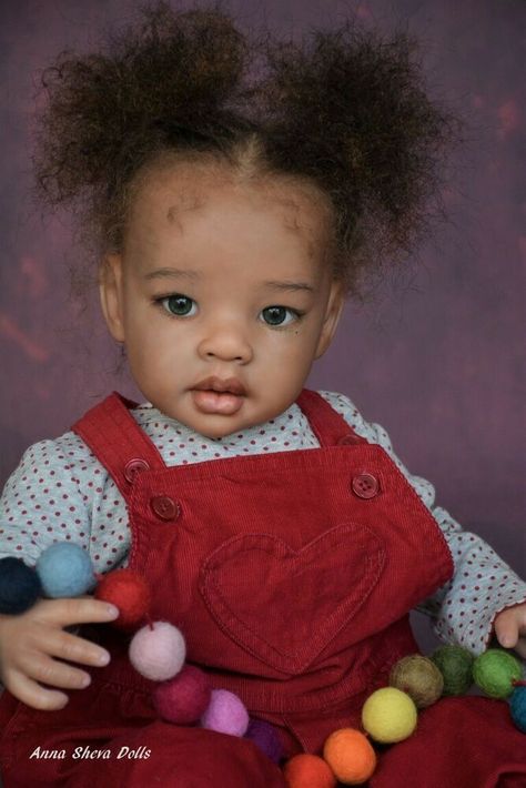 Ethnic AA black biracial Reborn baby toddler lifelike art doll Tika lIIORA Reborn Babies Black, Reborn Dolls Silicone, Real Looking Baby Dolls, African American Baby Dolls, Reborn Baby Boy Dolls, Reborn Toddler Girl, Life Like Baby Dolls, American Baby Doll, Bb Reborn