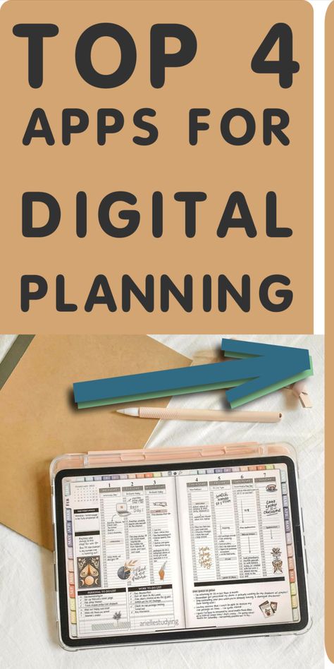 ipad note-taking apps for digital planning with apple pencil Best Planner Apps For Ipad, Best Ipad Planner App, Best Digital Planner Ipad, Planner Apps For Ipad, Ipad Planner Apps, Planner Apps Ipad, Ipad Pro Note Taking, Ipad Apps Must Have, Best Planner App