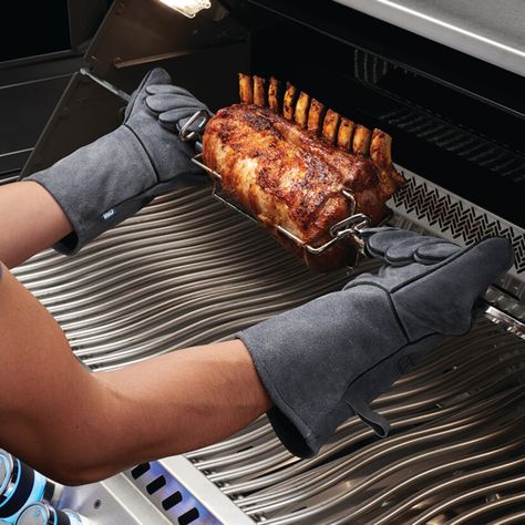 Genuine Grey Cowhide Leather BBQ Glove provide the user with heat protection when working on the BBQ thanks to the reinforced stitching, and a quality fit with greater dexterity. Bean Bag Hammock, Smart Gloves, Pellet Grills Smokers, Bbq Gloves, Bbq Island, Hand Accessories, Best Bbq, Bbq Accessories, Outdoor Cooking