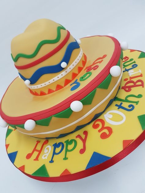 Sombrero Cake, Mexican Cake, Cowboy Theme Party, Cowboy Theme, Novelty Cakes, Kids Cake, Mini Cakes, Birthday Cakes, Kids Meals