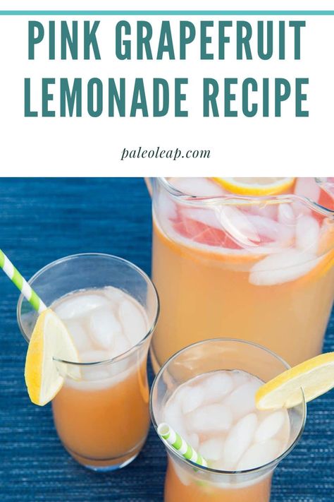 Grapefruit Lemonade Recipe, Grapefruit Juice Recipe, Grapefruit Lemonade, Grapefruit Recipes, Virgin Cocktails, Citrus Recipes, Summertime Drinks, Lemonade Drinks, Lemonade Recipe