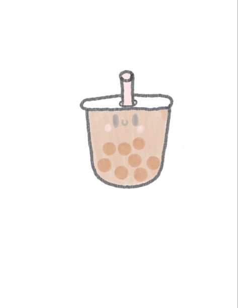 Cute Bubble Tea drawing🧋 Bubble Tea, Mochi, Bubbles, Doodles, Tea