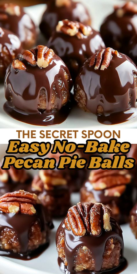 Want a quick and delicious dessert? These pecan pie balls are an easy no-bake treat that’s perfect for any occasion. With the classic taste of pecan pie, these bite-sized delights are a must-try for pecan lovers! Pie Balls, Pecan Pie Balls, Easy Pecan Pie, Southern Pecan Pie, Homesteading Recipes, Pecan Pie Easy, Passover Desserts, Dessert Snacks, Toasted Pecans