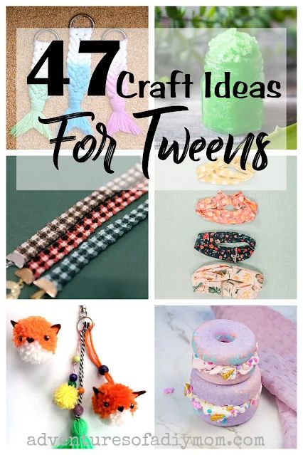 Explore your creative side with these easy and cool crafts for tweens! Diy Teen Girl Gifts, Preteen Crafts Easy, Crafts For Girls Age 9-12, Crafts For 11 Year Girl, Crafts Kids Can Make And Sell, Crafts For 10 Year Girl, Easy Teen Crafts, Fun At Home Crafts, Arts And Crafts For Middle Schoolers