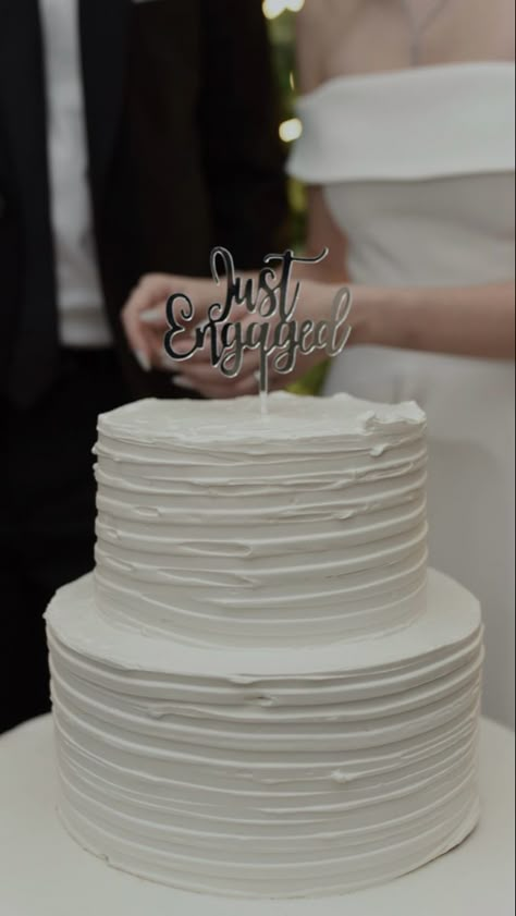 Just Engaged Cake, Engaged Cake Topper, Engaged Cake, Just Engaged, Engagement Cakes, Engagement Party, Cake Topper, Cake Toppers, Bridal Shower