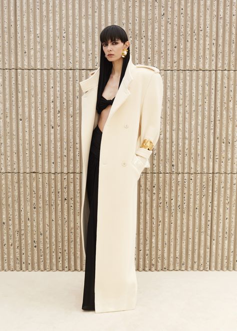 Saint Laurent Outfit, Saint Laurent Aesthetic, Ysl Aesthetic, Long Fitted Skirt, Boutique Aesthetic, Black Long Skirt, Special Occasion Gowns, Anthony Vaccarello, Classy Casual