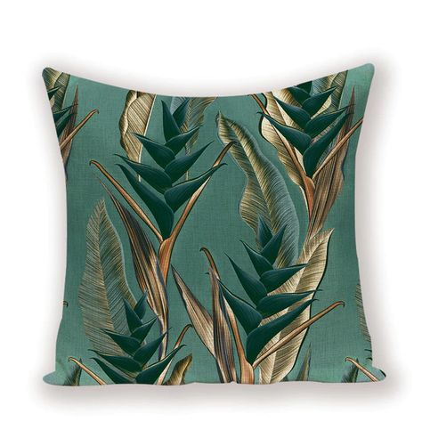 Jungle Home Decor, Jungle Home, Decor Cushions, Cheap Cushion Covers, Tropical Pillows, Tropical Fabric, House Decorating, Decor Home Living Room, Design Fabric